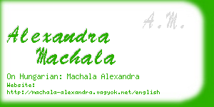 alexandra machala business card
